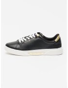 Tommy Hilfiger Pantofi sport de piele Essential - Auriu/Negru
