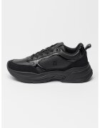 Tommy Hilfiger Pantofi sport demi-wedge din piele lacuita cu aspect masiv - pentru alergare - Negru