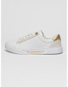 Tommy Hilfiger Pantofi sport din piele Chic Cour - Alb/Gri deschis