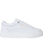 Tommy Hilfiger Pantofi sport din piele cu detaliu logo - Alb