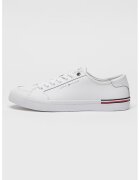 Tommy Hilfiger Pantofi sport din piele cu detaliu logo - Rosu/Negru/Alb optic