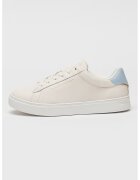 Tommy Hilfiger Pantofi sport din piele cu garnituri contrastante - Albastru deschis/Crem