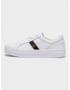 Tommy Hilfiger Pantofi sport din piele cu logo Vulc Webbing - Alb/Bleumarin