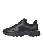 Tommy Hilfiger Pantofi sport low-cut cu insertii de plasa - Negru stins