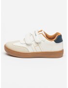 Tommy Hilfiger Pantofi sport low-cut cu velcro - Gri deschis/Caramel/Alb murdar