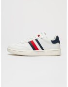 Tommy Hilfiger Pantofi sport low-cut din piele ecologica - Rosu/Alb/Bleumarin