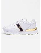 Tommy Hilfiger Pantofi sport pentru alergare Webbing - Alb/Auriu