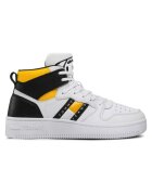 Tommy Hilfiger Pantofi sport pentru Barbati - tj retro basket mid cut - EM0EM01142-YBR - Alb - Alb