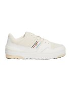 Tommy Hilfiger Pantofi sport pentru Femei - suede stripes basket lo - FW0FW07811-AEF - Alb - Alb