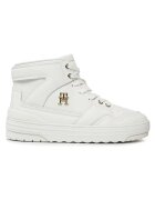 Tommy Hilfiger Pantofi sport pentru Femei - th basket sneaker hi - FW0FW07757-YBL - Alb - Alb