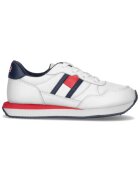 Tommy Hilfiger Pantofi sport pentru Fete - flag low cut lace-up sneaker - T3X9-33133-0208100 - Alb - Alb