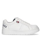 Tommy Hilfiger Pantofi sport pentru Fete - logo low cut lace-up sneaker - T3X9-33360-1355X336 - Alb - Alb