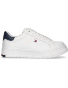 Tommy Hilfiger Pantofi sport pentru Fete - low cut lace-up sneaker - T3X9-33357-1355X336 - Alb - Alb