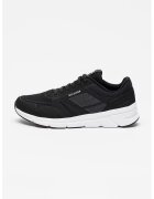 Tommy Hilfiger Pantofi sport wedge cu segmente de piele intoarsa sintetica - Alb/Negru