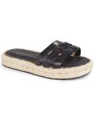 Tommy Hilfiger Papuci din piele cu detaliu logo metalic