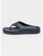 Tommy Hilfiger Papuci flip-flop cu detaliu logo - Bleumarin