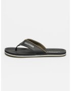 Tommy Hilfiger Papuci flip-flop cu imprimeu logo - Negru/Kaki inchis