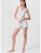 Tommy Hilfiger Pijama cu pantaloni scurti din amestec de bumbac organic si modal - Gri melange