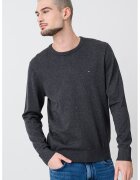 Tommy Hilfiger Pulover din bumbac cu logo discret brodat
