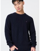 Tommy Hilfiger Pulover slim-fit din bumbac organic - Albastru ultramarin