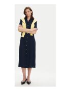 Tommy Hilfiger Rochie camasa Dama - bleumarin - 100% viscoza