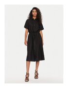 Tommy Hilfiger Rochie camasa Dama - Negru - 100% in -