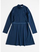 Tommy Hilfiger Rochie evazata cu guler mediu - Bleumarin