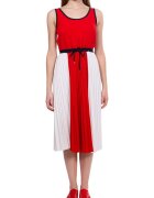 Tommy Hilfiger Rochie midi cu pliuri - Multicolor