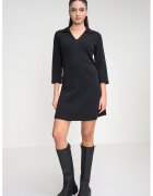 Tommy Hilfiger Rochie scurta cu croiala dreapta si maneci 3/4 - Negru