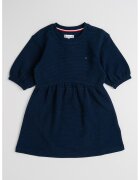 Tommy Hilfiger Rochie scurta cu croiala in A si detaliu logo - Bleumarin