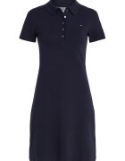 Tommy Hilfiger Rochie scurta cu fenta cu nasturi - Albastru ultramarin