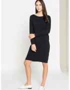 Tommy Hilfiger Rochie tip pulover din bumbac organic cu broderie logo discreta - Negru