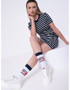 Tommy Hilfiger Rochie-tricou mini - Alb/Bleumarin