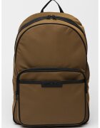 Tommy Hilfiger Rucsac cu buzunar frontal Repreve® - 13.8 L - Negru/Verde masliniu