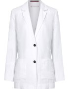Tommy Hilfiger Sacou de in cu buzunare aplicate - Alb