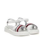 Tommy Hilfiger Sandale copii - alb - din piele ecologica