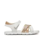 Tommy Hilfiger Sandale copii - piele ecologica - alb/auriu