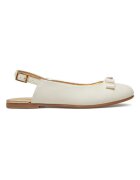 Tommy Hilfiger Sandale copii - piele ecologica - bej - cu accente metalice - pentru fete
