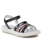 Tommy Hilfiger Sandale copii - piele ecologica - bleumarin - pentru fete