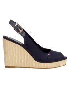 Tommy Hilfiger Sandale dama - Piele naturala - Bleumarin -