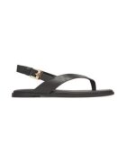 Tommy Hilfiger Sandale de dama piele naturala - Negru