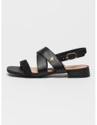 Tommy Hilfiger Sandale din piele cu catarama - Negru