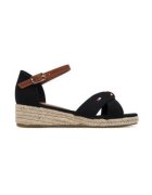 Tommy Hilfiger Sandale pentru fete - material textil - negru/maro -