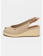 Tommy Hilfiger Sandale slingback cu talpa wedge - Bej