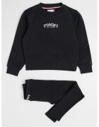 Tommy Hilfiger Set de bluza de trening si colanti - 2 piese - Negru