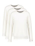 Tommy Hilfiger Set de bluze slim fit de casa - 3 piese - Alb optic