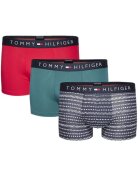 Tommy Hilfiger Set de boxeri uni si imprimati - 3 perechi - Bleumarin