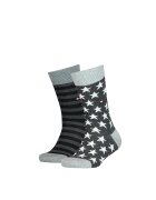 Tommy Hilfiger Set de sosete cu stele si dungi - 2 perechi