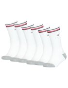 Tommy Hilfiger Set de sosete lungi - 6 perechi - Alb