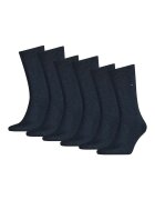 Tommy Hilfiger Set de sosete lungi - 6 perechi - Albastru